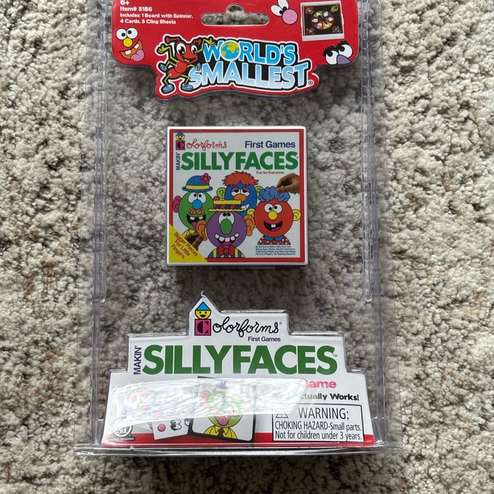 World's Smallest Marlin Silly Faces Kids Game - White/Green